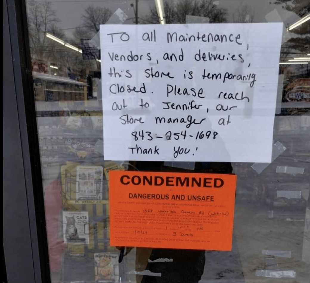Waterloo Dollar General condemned: Company says HVAC issues are to blame, plans to reopen eventually